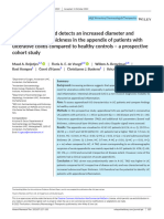 Intestinal Ultrasound Detects An Increased Diameter and Submucosal Layer Thickness in The Appendix of Patients With Ulcerative Colitis Compared To Healthy Controls - A Prospective Cohort Study