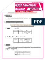 Sintaxis Nominal para Segundo de Secundaria