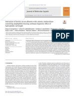 Interaction of Bovine Serum Albumin With Cationic Imidazolium-Containing Amphiphiles Bearing Urethane Fragment - Effect of Hydrophobic Tail Length