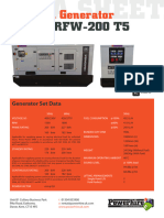 200kVA Himoinsa HRFW 200 T5 Data Sheet