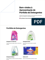 Bem Vindos A Apresentacao de Portfolio de Detergentes