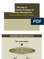 The Role of Rapid Insulin Analogue in Diabetes Management Focused On Glulisine Clinical Evidence