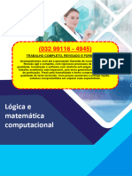 RESOLUÇÃO - (032 99116 - 4945) - ROTEIRO de AULA PRÁTICA - Lógica e Matemática Computacional