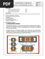 Laboratorio 05 - 2021 - 2 CONEXIÓN EN TRANSFORMADORES TRIFASICOS