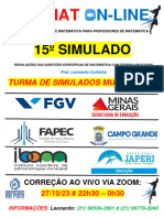 TSMB - 15º Simulado - FGV - Fapec - Ibam - 27-10-2023