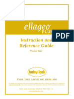 Baby Lock Ellageo Plus BLL2 Sewing Machine Instruction Manual