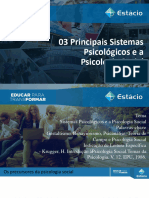 03 Principais Sistemas Psicológicos e A Psicologia Social