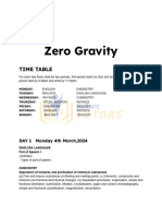 Zero Gravity