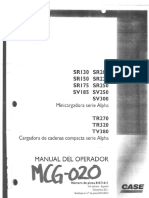 PDF Manual de Operacion y Mantenimiento Minicargador Case sr220 - Compress