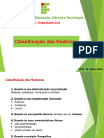 Classificação Das Rodovias - Slides de Aula Estradas