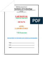 Aiml Lab Mannual 7TH Sem