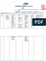 PLANEJAMENTO MENSAL (Fevereiro 2022) Grupo 5