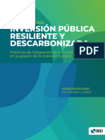 Rumbo A Una Inversion Publica Resiliente y Descarbonizada Practicas de Integracion de La Accion Climatica en La Gestion de La Inversion Publica