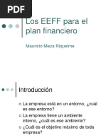 EEFF para Un Plan Financiero