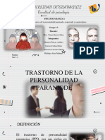 Diapositivas 6. Grupo A Trastornos La Personalidad Paranoide, Esquizoide y Esquizotípica - Compressed