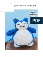 Receita Amigurumi Pokemon Snorlax PDF Gratis