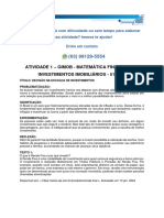 PROBLEMATIZAÇÃO: Ao Se Realizar Um Financiamento Imobiliário, Normalmente É Possível Escolher Entre A Tabela SAC Ou Price.