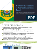 Democracia, Cidadania e Direitos Humanos No Brasil.