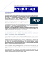 Parcoursup 2024 - Lettre D'information #1 - 20231220