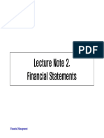 FM23 - Lecture Note 2 - Financial Statements