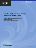 Developing Information Sharing and Assessment Systems: Esearch