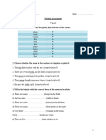 Evaluare Clasa A 4a Farm Animals