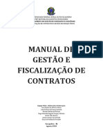 MANUAL de GESTÃO e Fiscalização de Contratos - Ago.2018