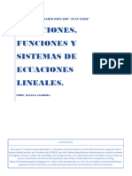 Relaciones, Funciones Y Sistemas de Ecuaciones Lineales. Edición 2024. - 4to Añodocx