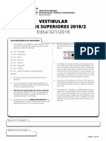 Cursos Superiores - 2018.2 - Caderno de Provas