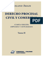 Derecho Procesal Civil y Comercial Tomo II 2018 Roland Arazi