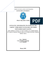 (LIKING) Syntactic and Semantic Features of The Liking Verb Group in English and Their Vietnamese Equivalents