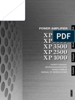 Power Amplifier: Owner'S Manual Bedienungsanleitung Mode D'Emploi Manual de Instrucciones