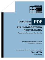 Deformaciones Diferidas en Mamposteria A