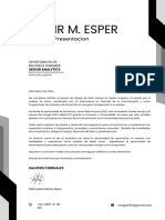 Carta de Presentacion Data Analyst