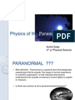 Physics of The Paranormal