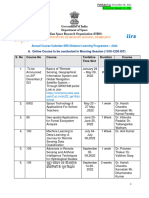 Course Calendar