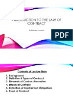 Introduction To The Law of Contract