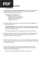 Socket Programming