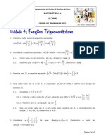 Ficha de Trabalho 2 - 11º Ano