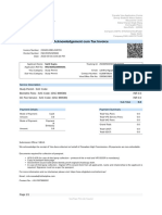 Acknowledgement Tax Invoice