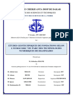 Etudes Geotechniques de Fondations Selon L'eurocode 7 Du Parc Des Technologies Numeriques de Diamniadio