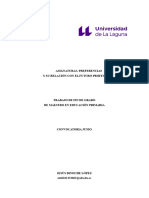 Asignaturas, Preferencias y Su Relacion Con El Futuro Profesional.