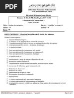 Direction Régionale Souss Massa Examen de Fin de Module Régional #M103