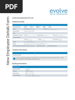 New Employee Details Form