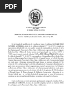 TRIBUNAL SUPREMO DE JUSTICIA Sala de Casacion Migracion de Niños