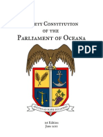 Society Constitution of The Parliament of Oceana