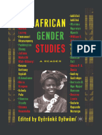 African Gender Studies A Reader