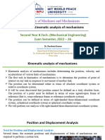 Unit 2 Kinematic Analysis of Mechanisms