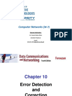 CN - W07 - Error Detection and Correction (Block Codes)