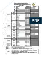 Time Table Third Term